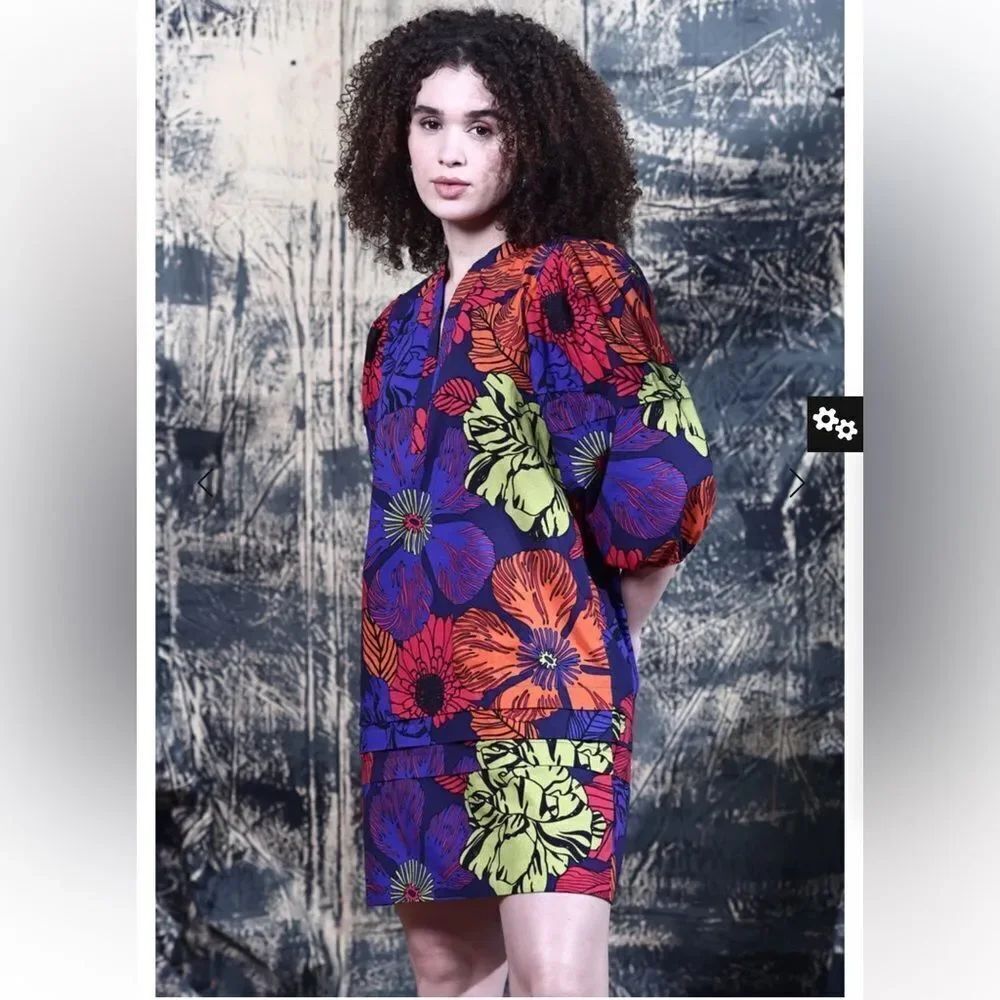 Maude Vicente MIDNIGHT GARDEN FREYA DRESS size S.